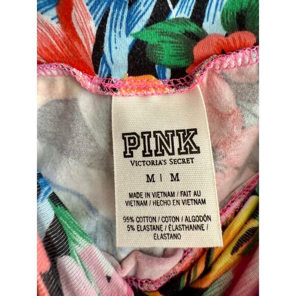Vintage Pink Victoria’s Secret Tropical Floral Bodycon 90s Stretchy Size Medium - Picture 3 of 5